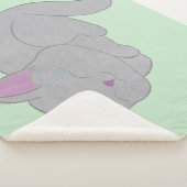 Sleeping Grey Kitten Blanket シェルパブランケット (3/4)