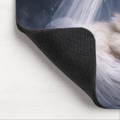 Sleeping Kitten in a Tulle Hammock マウスパッド (コーナー)