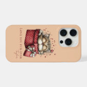Sleeping Kitten Love You Fur-Ever Personalized iPhoneケース (裏面横)