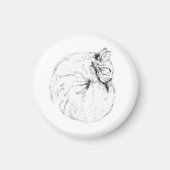 Sleeping Kitty Magnet マグネット (正面)