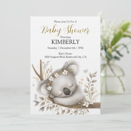 Sleeping Koala Cub 招待状 (スタンド正面)