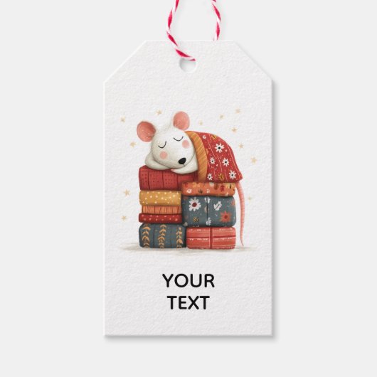Sleeping little Mouse Gift Tag ギフトタグ (正面)