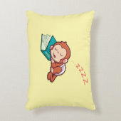 Sleeping Monkey Accent Pillow by Adiela Akoo アクセントクッション (正面(垂直))