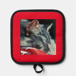 Sleeping on sunny morning Oven Mitts & Pot Holders 鍋敷き