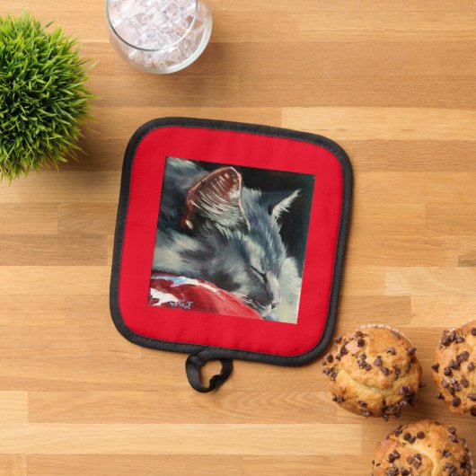 Sleeping on sunny morning Oven Mitts & Pot Holders 鍋敷き (トップダウン)