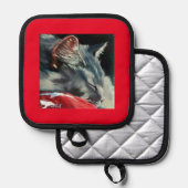 Sleeping on sunny morning Oven Mitts & Pot Holders 鍋敷き (正面/裏面)