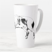 Sleeping Pit Mix, Cozy Christmas カフェラテマグ (右アングル)