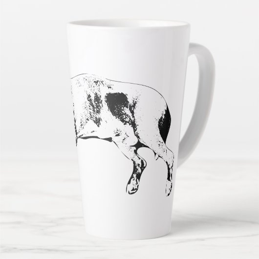 Sleeping Pit Mix, Cozy Christmas カフェラテマグ (右アングル)