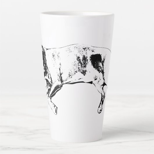 Sleeping Pit Mix, Cozy Christmas カフェラテマグ (正面)