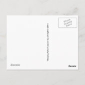 Sleeping Python ポップ・アートの Art Post Card （青） ポストカード (裏面)