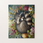 Sleeping Raccoon ジグソーパズル (縦)