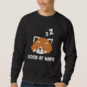 Sleeping Red Panda Good At Naps Napping Red Panda  スウェットシャツ (正面)