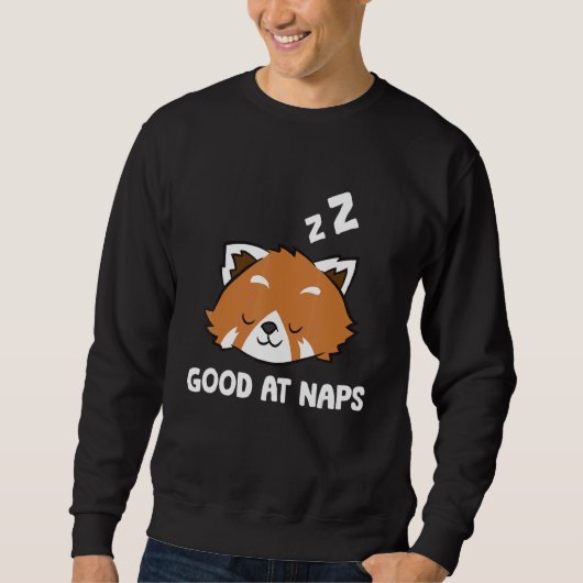 Sleeping Red Panda Good At Naps Napping Red Panda  スウェットシャツ (正面)