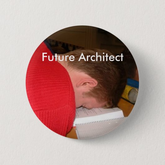 sleeping_student、未来の建築家 缶バッジ (正面)