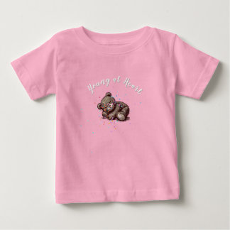 Sleeping Teddy Bear ベビーTシャツ
