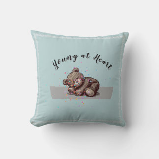 Sleeping Teddy Bear Throw Pillow クッション