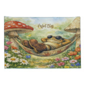Sleeping Toad and Mushrooms Pillowcase Set  枕カバー (裏面-右)