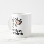 Sleepless Since Birth | Baby Life Humor   コーヒーマグカップ (正面左)