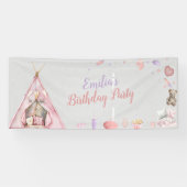 Sleepover Pajama Birthday Party 横断幕 (横)