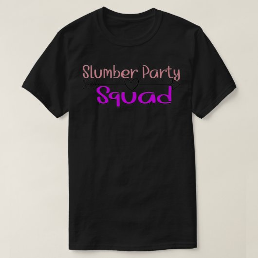 Sleepover Pajama Party tee, Matching Slumber Party Tシャツ (デザイン正面)