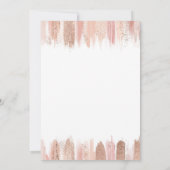 Sleepover Party Spa Makeup Pink Girl Birthday 招待状 (裏面)