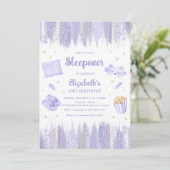 Sleepover Slumber Party Birthday Invitation 招待状 (スタンド正面)