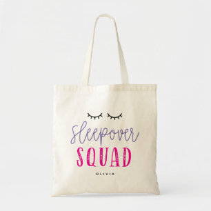 Sleepover Squad編集可能カラースランバーパーティー トートバッグ