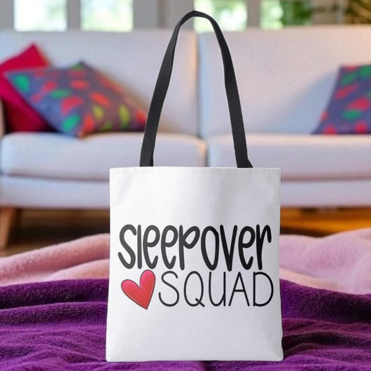 Sleepover Squad Heart Party Favor Custom トートバッグ