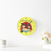 Sleepoversの石 ラウンド壁時計 (ホーム)