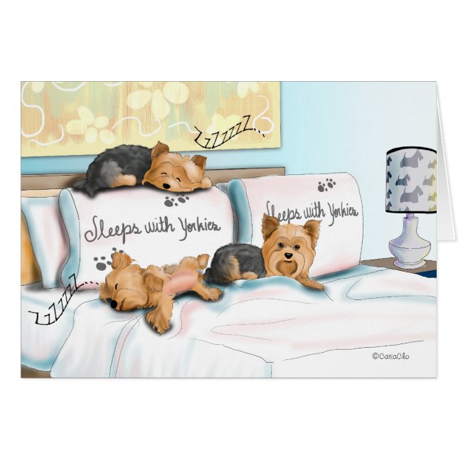 Sleeps with Yorkies (正面横)