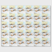 Sleeps with Yorkies ラッピングペーパー (フラット)