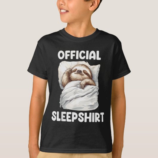 Sleepshirt Cute Sleeng Sloth Animal Lovers Pajama  Tシャツ (正面)
