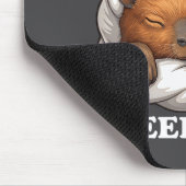 Sleepshirt Funny Capybara Nigh Capybara Lover  マウスパッド (コーナー)