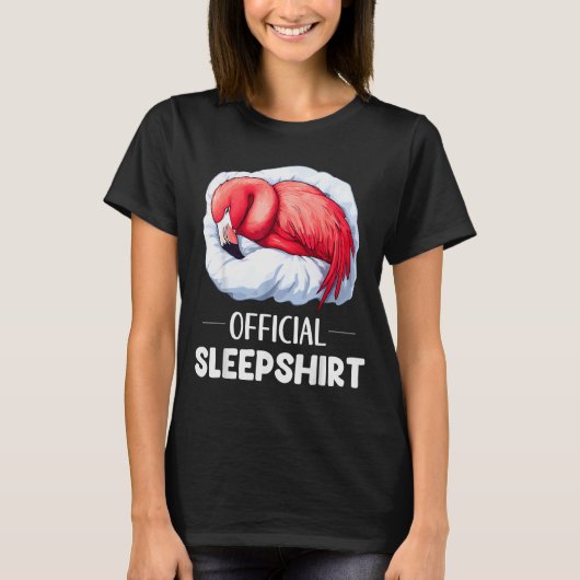 Sleepshirt Sleeng Flamingo Animal Lovers Pajama  Tシャツ (正面)