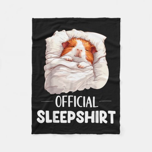 Sleepshirt Sleeng Guinea G Animal Lovers Pajama  フリースブランケット (正面)