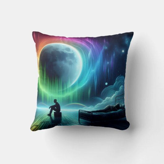 Sleepwalkers Anonymous Throw Pillow クッション (裏面)