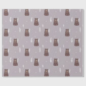 Sleepy Bear Spring Wrapping Paper ラッピングペーパー (フラット)
