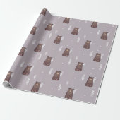 Sleepy Bear Spring Wrapping Paper ラッピングペーパー (アンロールド)