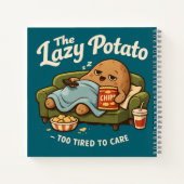 Sleepy Beige Cartoon Potato Sofa Comfort Design ノートブック (裏面)