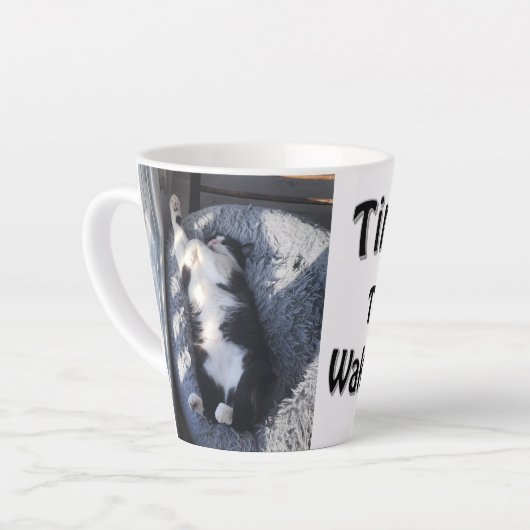 Sleepy Cat カフェラテマグ (左アングル)