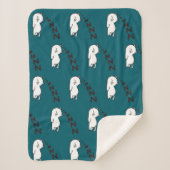 Sleepy cat シェルパブランケット (正面)