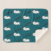 Sleepy cat シェルパブランケット (正面(横))