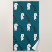 Sleepy Cat Cat ビーチタオル (正面)