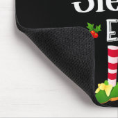 Sleepy Christmas Elf Matching Pajama X-mas Party マウスパッド (コーナー)