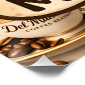 Sleepy coffee bean relatable coffee lovers poster ポスター (コーナー)