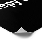 Sleepy Dad - New Daddy Dada Father's Day Saying Fu ポスター (角)