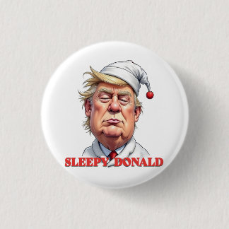 Sleepy Donald – A Subtle Political Caricature 缶バッジ