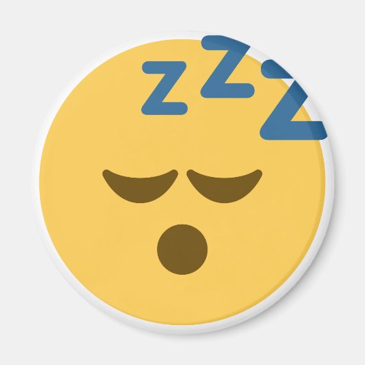 Sleepy Emoji マグネット (正面)