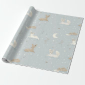 Sleepy Fawn Night Wrapping Paper ラッピングペーパー (アンロールド)