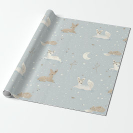 Sleepy Fawn Night Wrapping Paper ラッピングペーパー